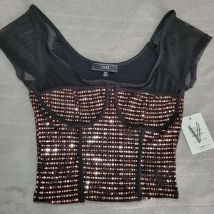 VIBE Sportswear. XS Black and Bronze